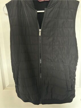 Zara Men's Quilted Sleeveless Vest - Black